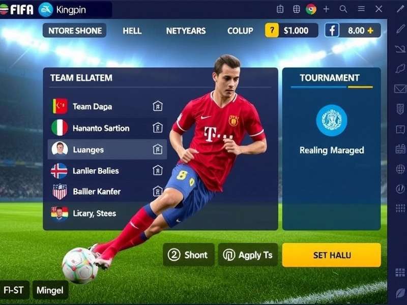 FIFA Mobile Kingpin gameplay screenshot showing realistic graphics